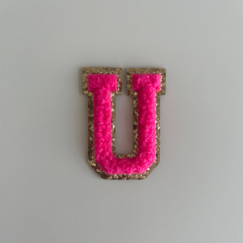 Micro Glitter Patch - Neon Pink