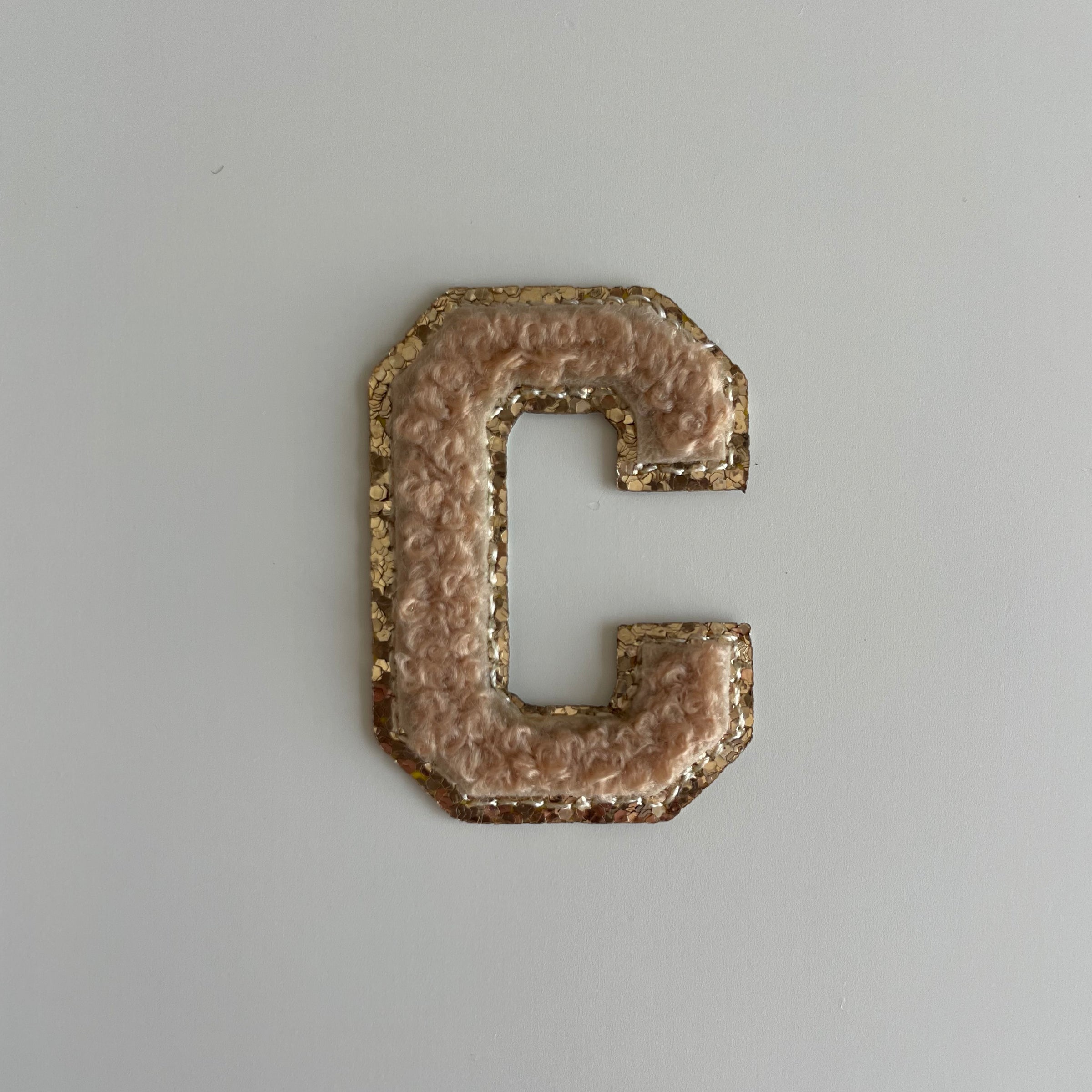 Micro Glitter Patch - Beige