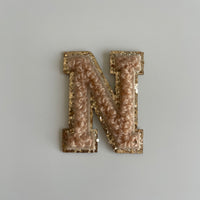 Micro Glitter Patch - Beige