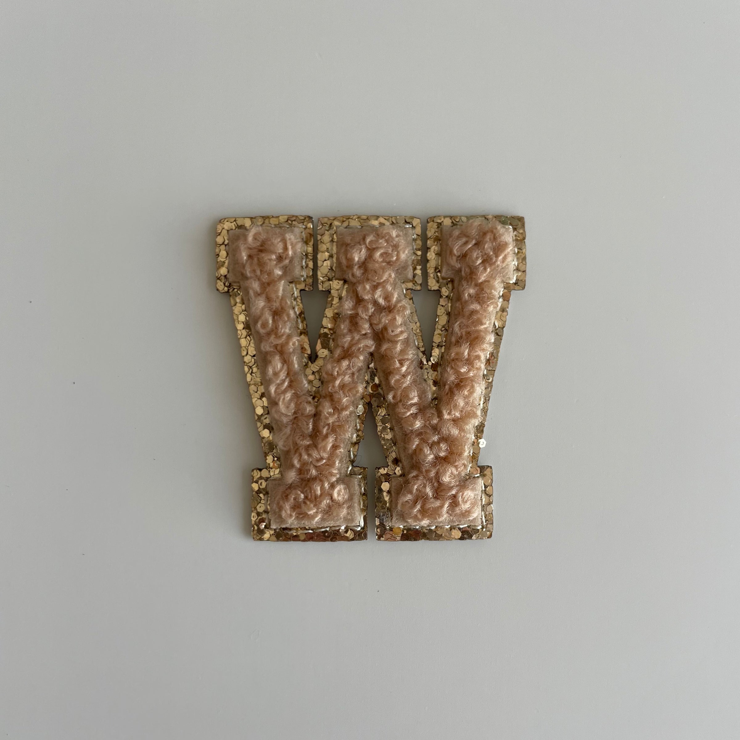 Micro Glitter Patch - Beige