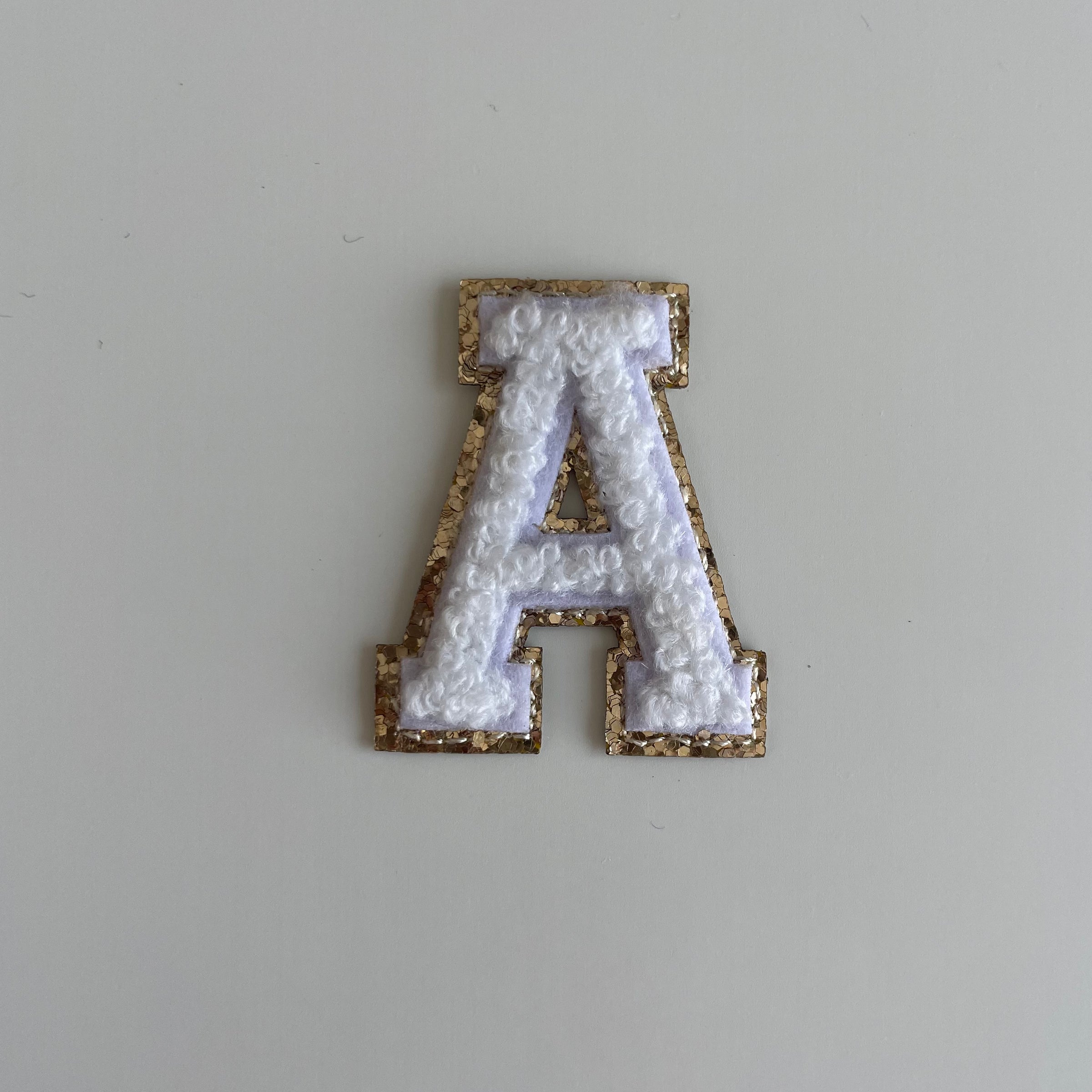 Micro Glitter Patch - White