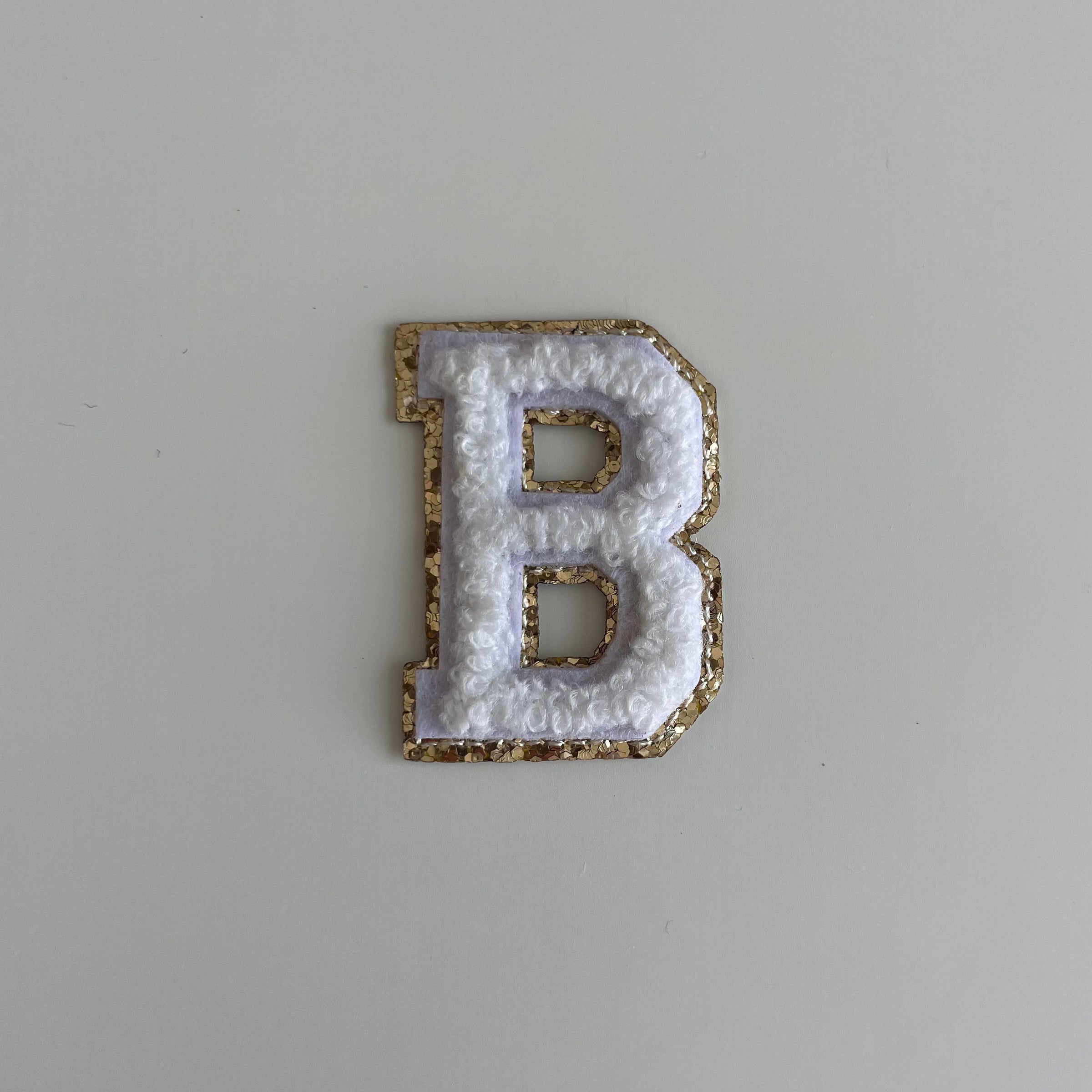 Micro Glitter Patch - White