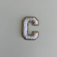 Micro Glitter Patch - White