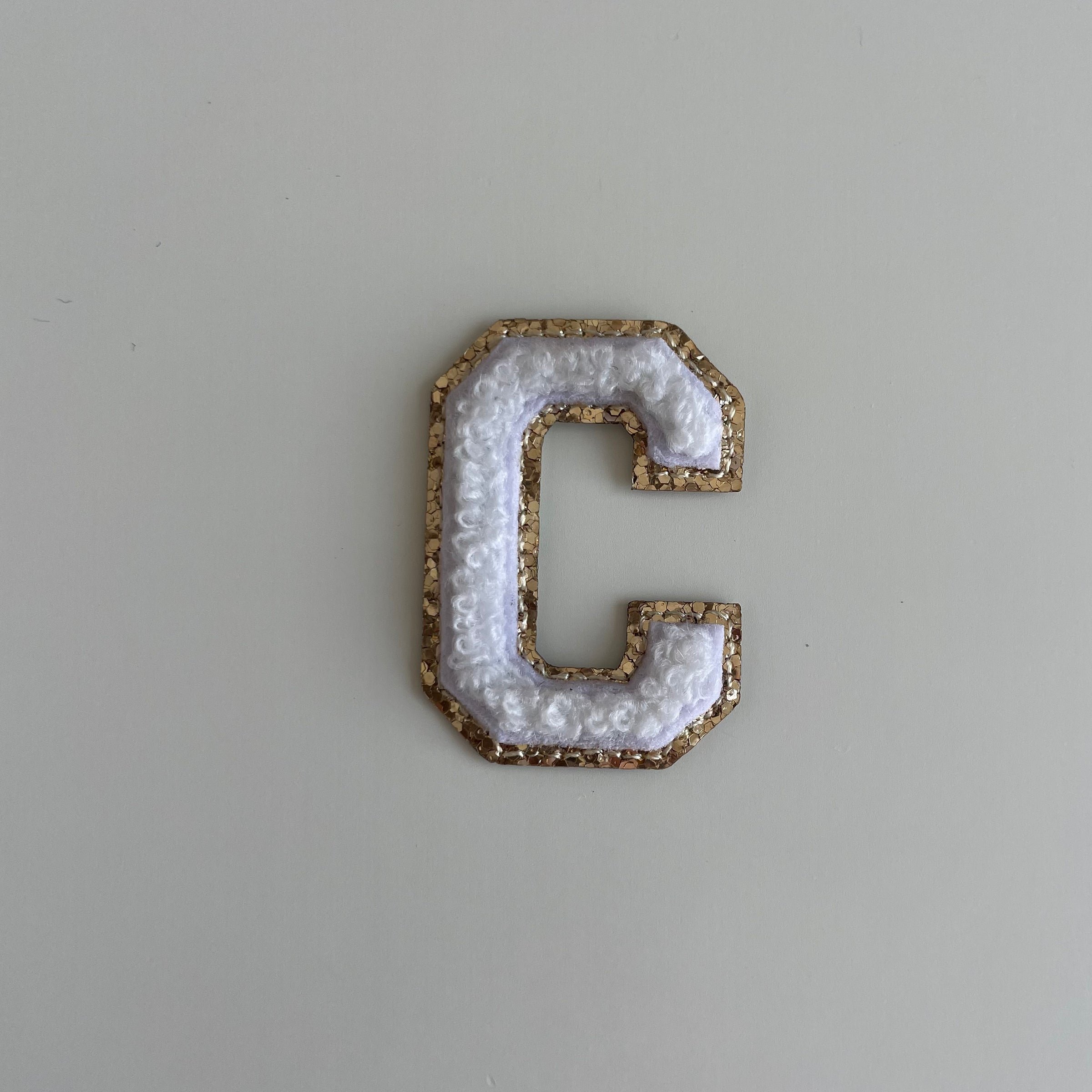Micro Glitter Patch - White