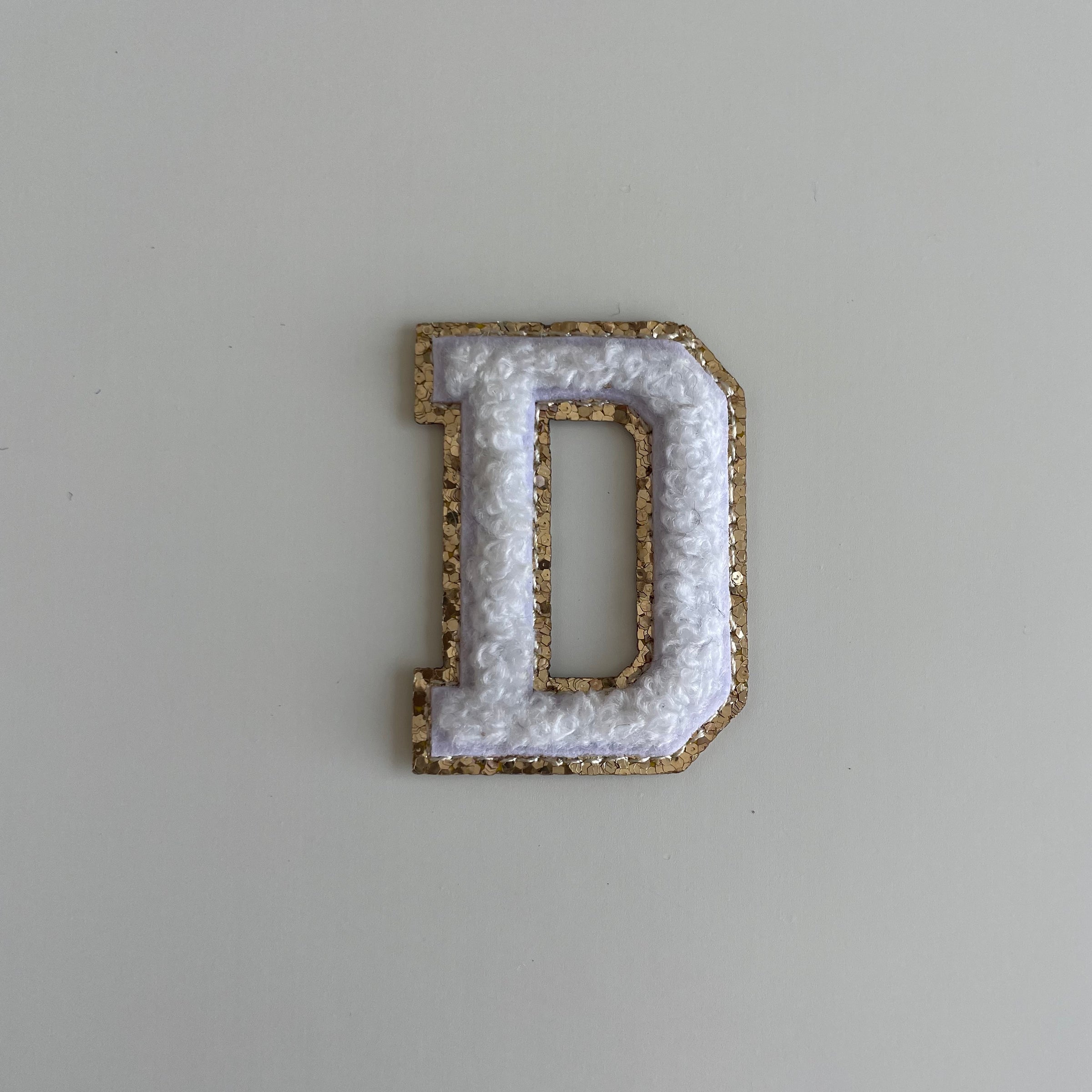 Micro Glitter Patch - White