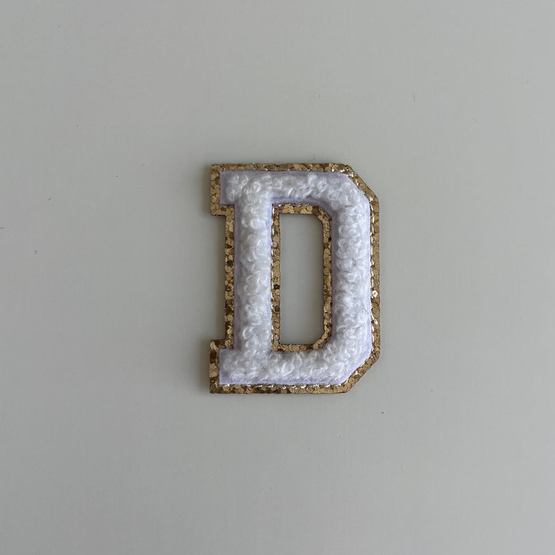 Micro Glitter Patch - White