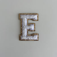 Micro Glitter Patch - White