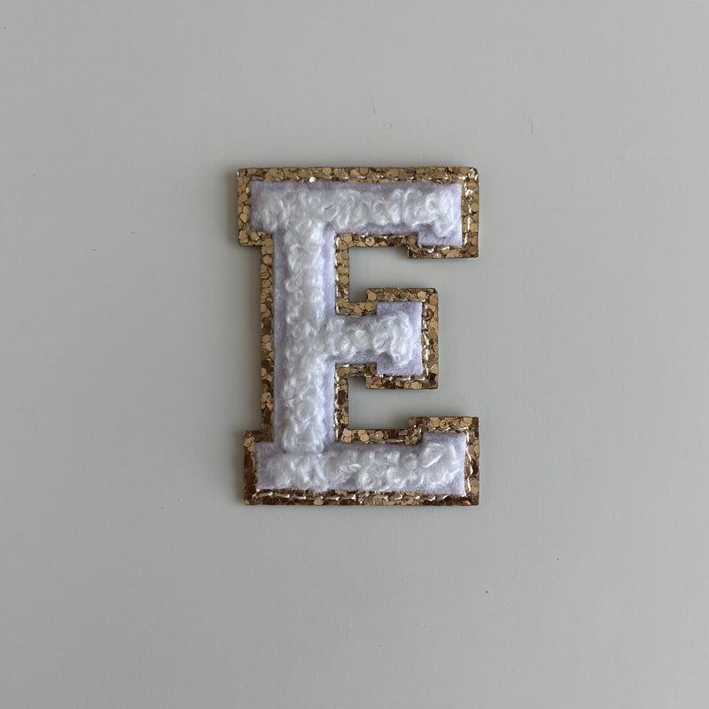 Micro Glitter Patch - White