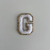 Micro Glitter Patch - White