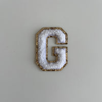 Micro Glitter Patch - White