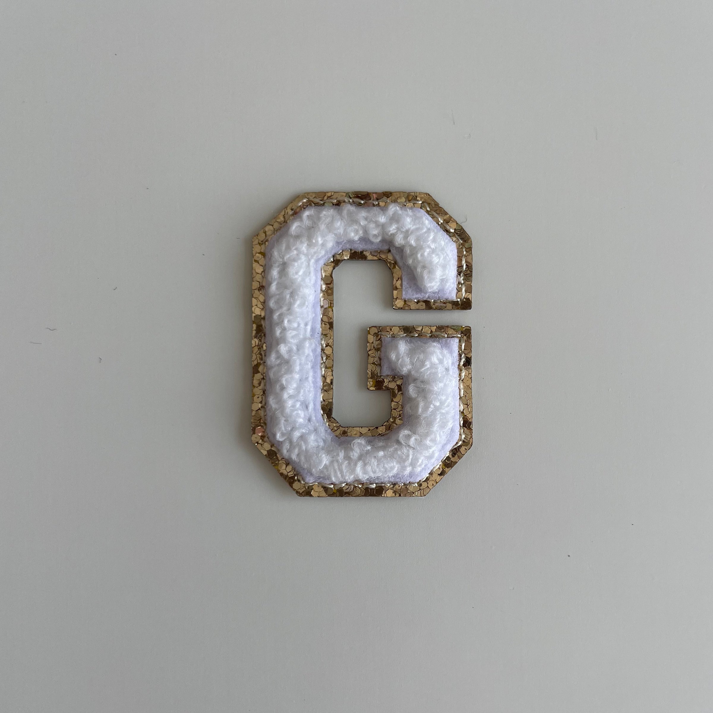 Micro Glitter Patch - White