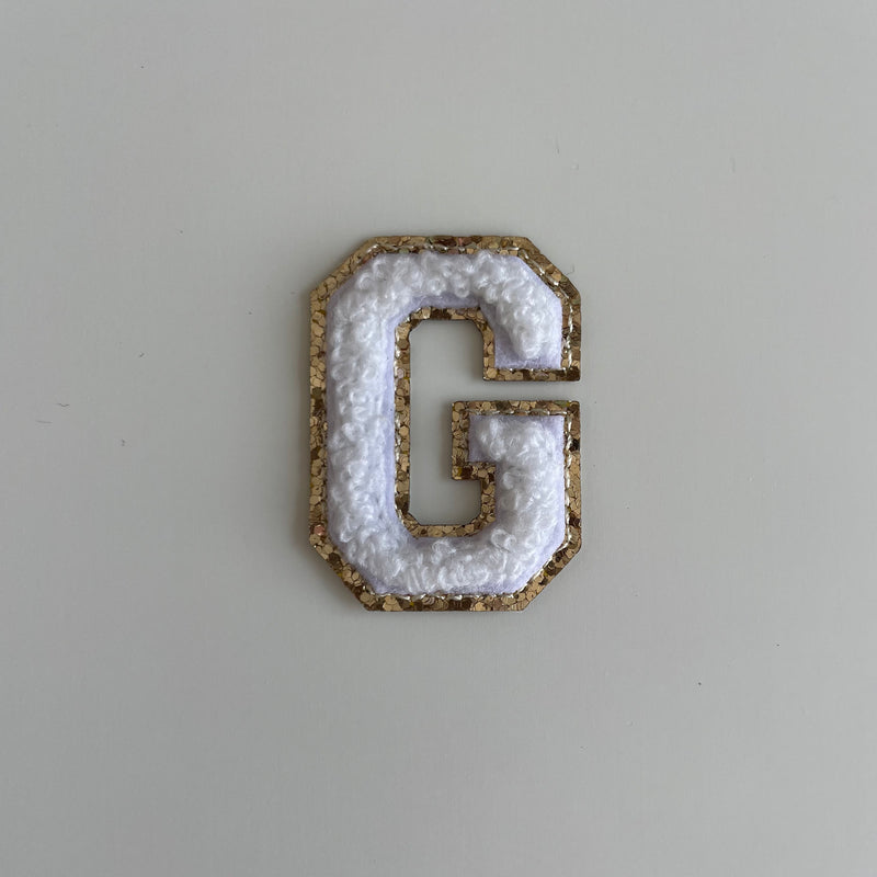 Micro Glitter Patch - White