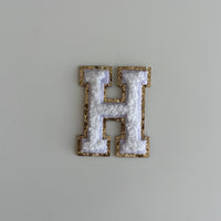Micro Glitter Patch - White