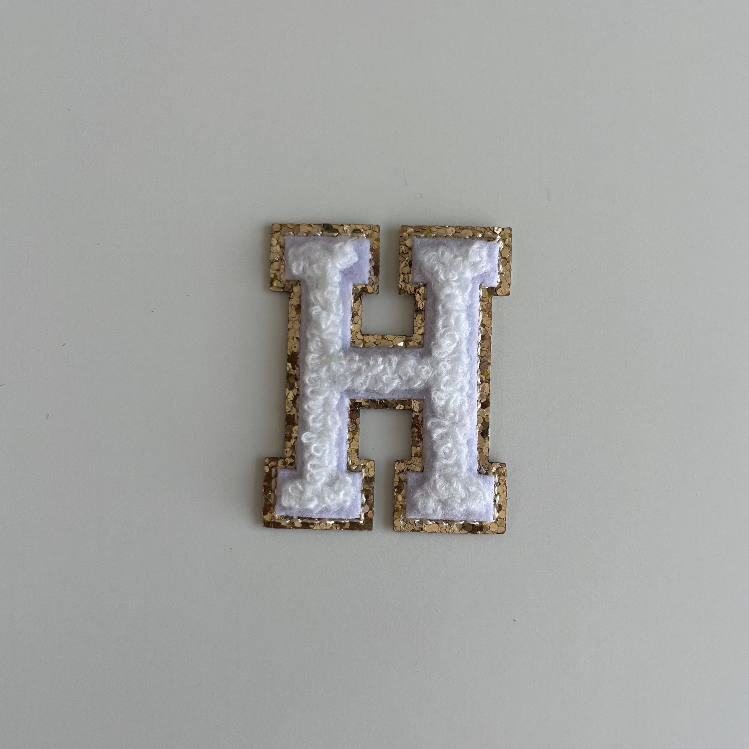 Micro Glitter Patch - White
