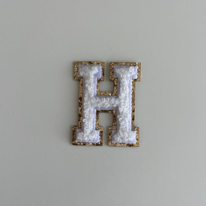 Micro Glitter Patch - White