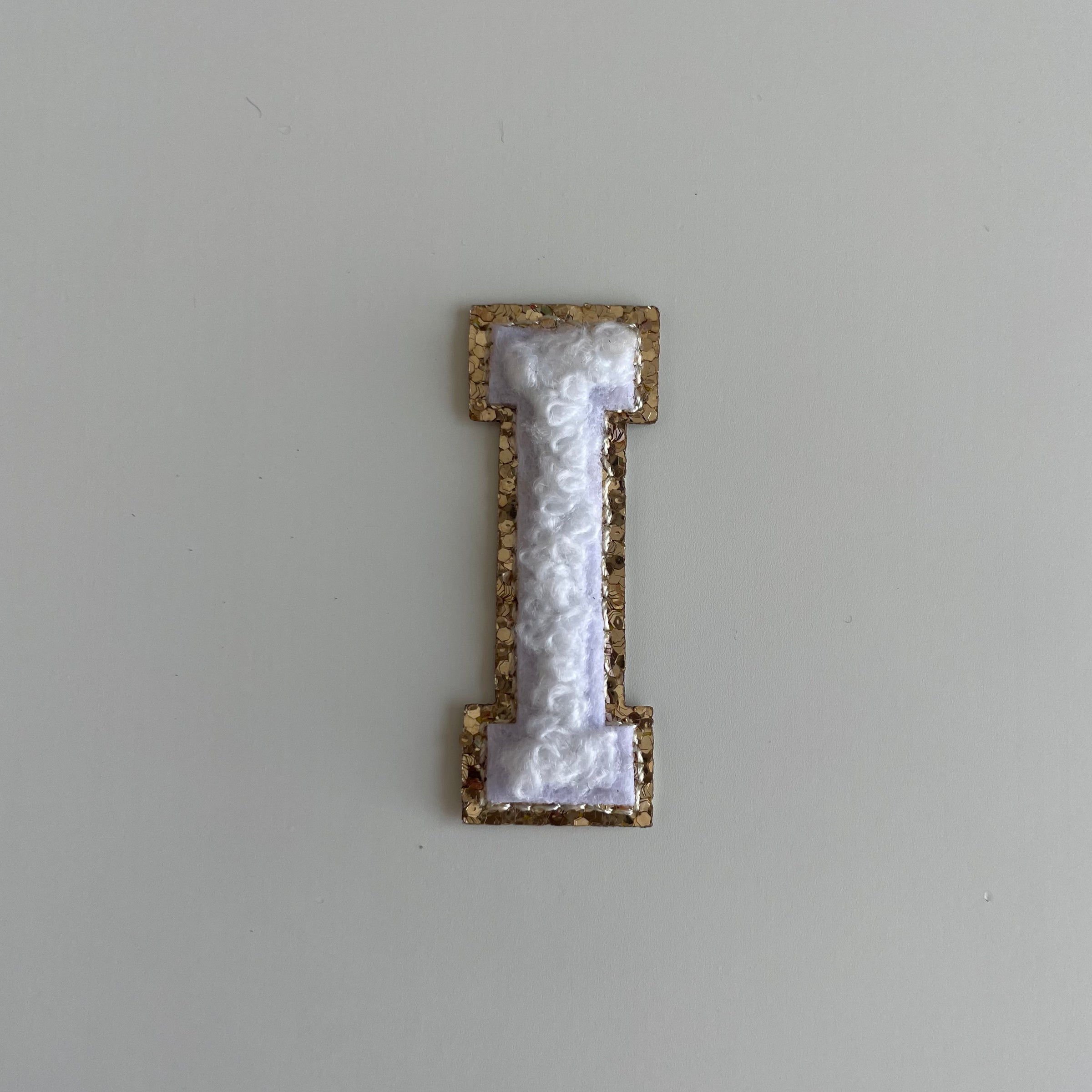 Micro Glitter Patch - White