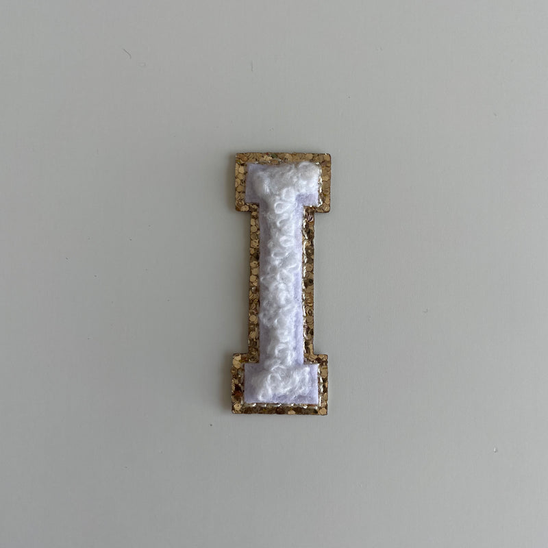 Micro Glitter Patch - White