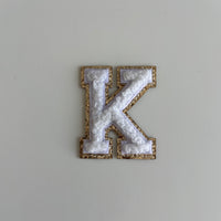 Micro Glitter Patch - White