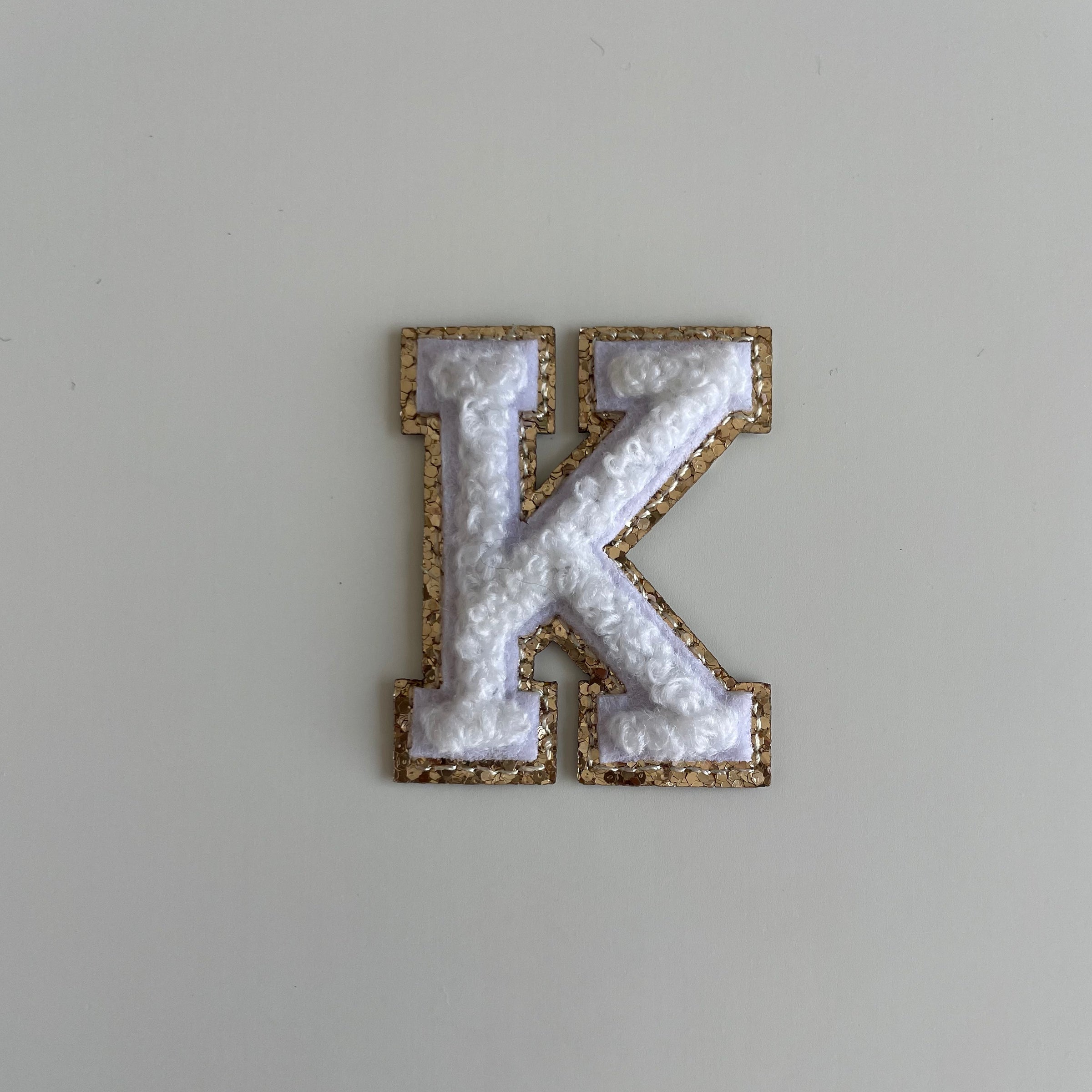 Micro Glitter Patch - White