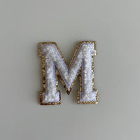Micro Glitter Patch - White