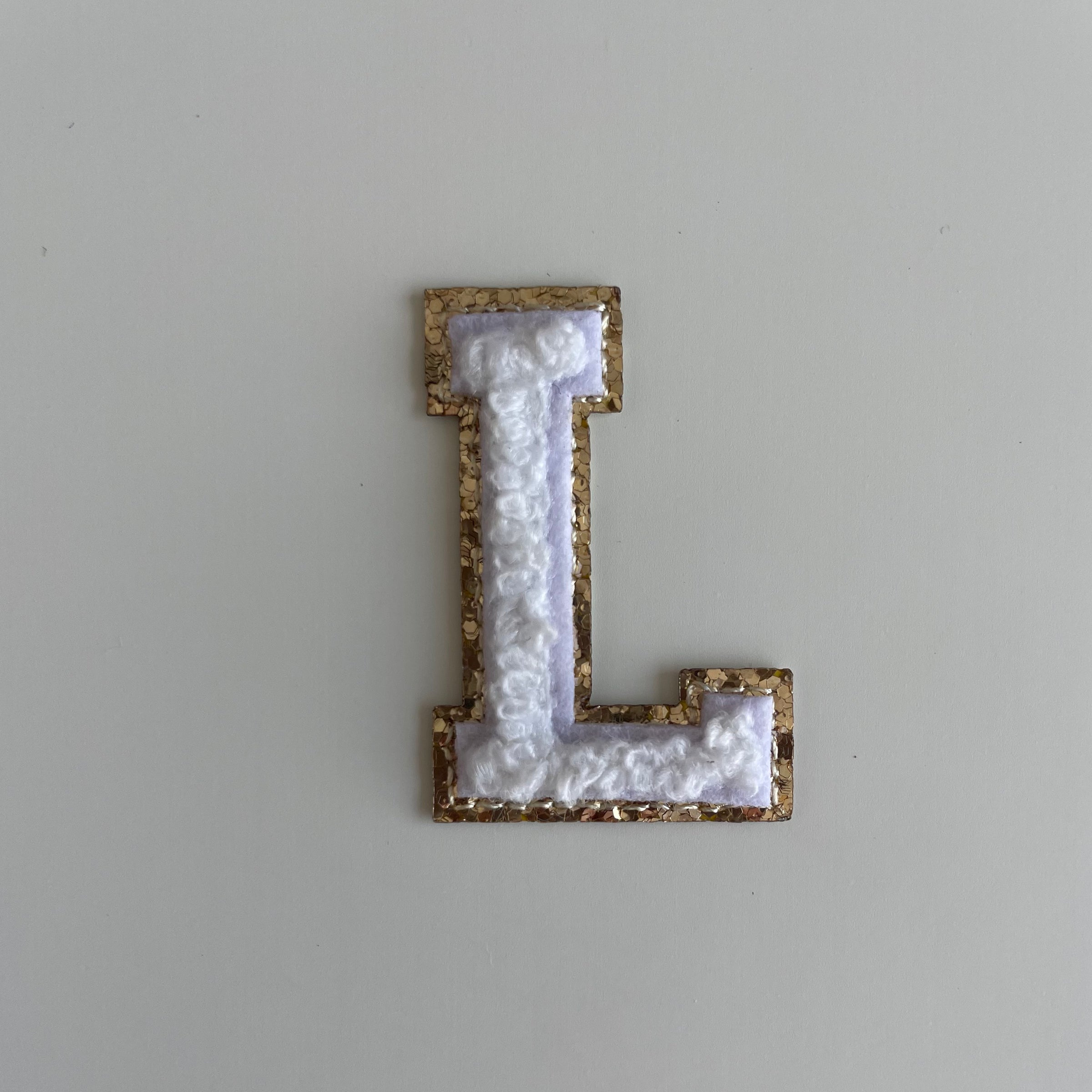 Micro Glitter Patch - White