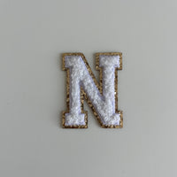 Micro Glitter Patch - White