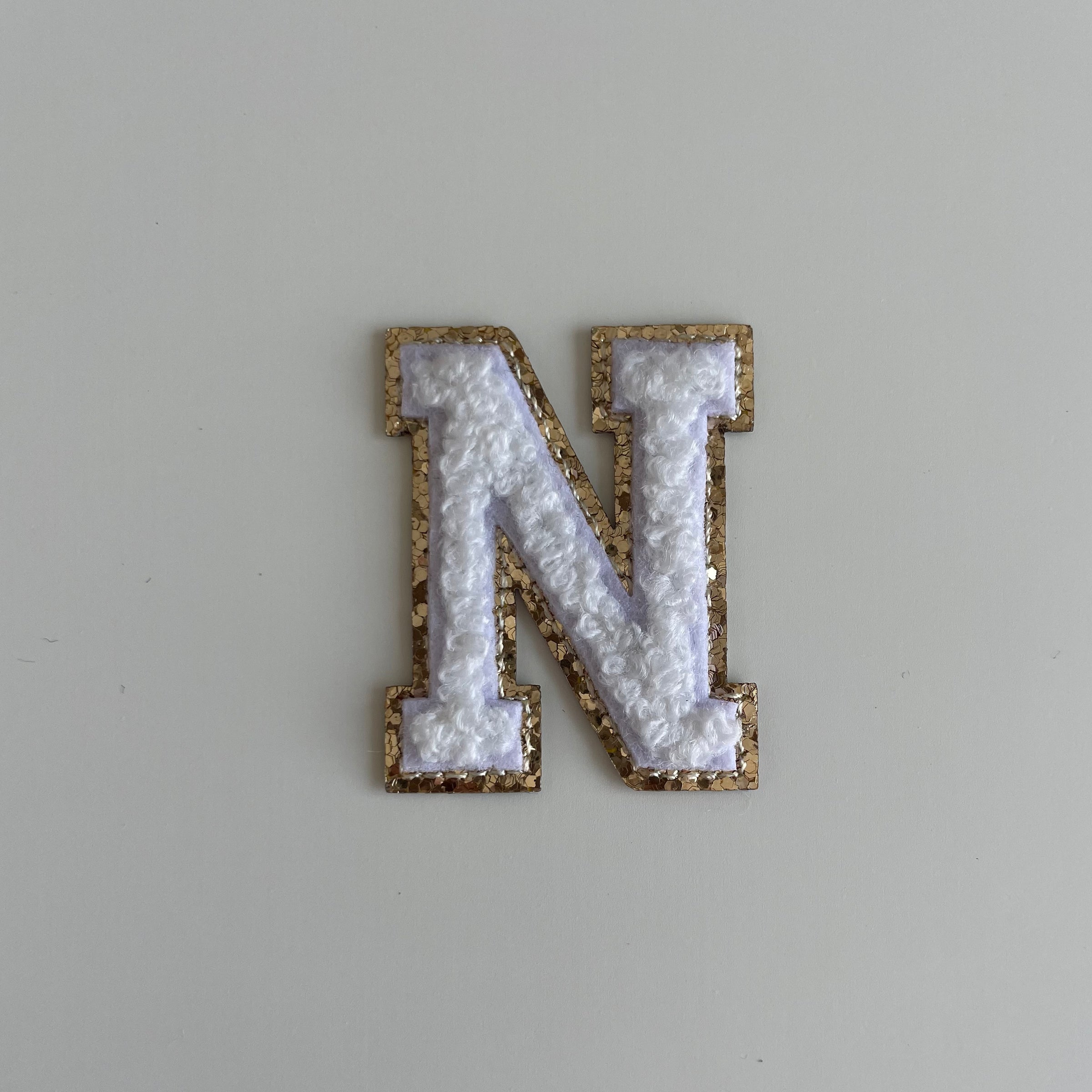 Micro Glitter Patch - White