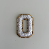 Micro Glitter Patch - White