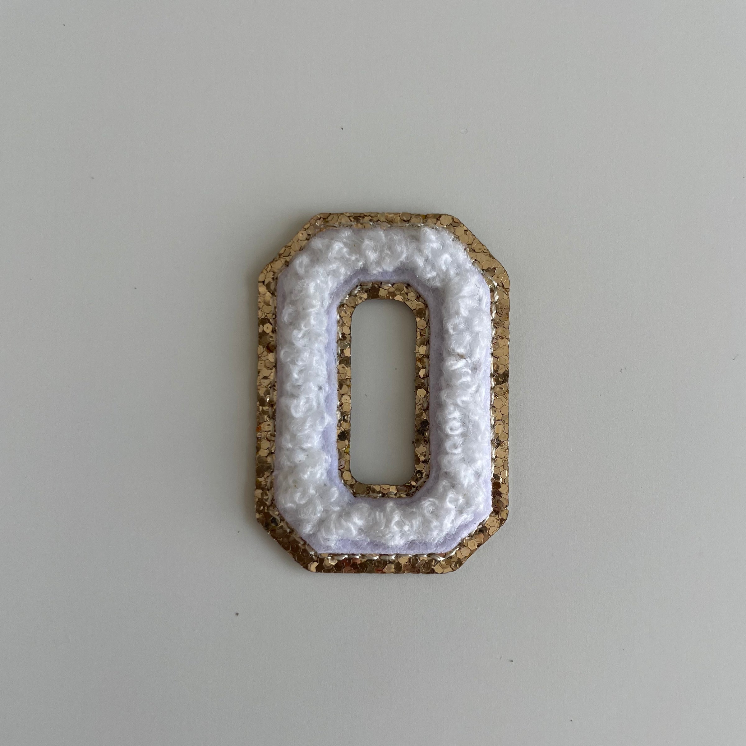Micro Glitter Patch - White