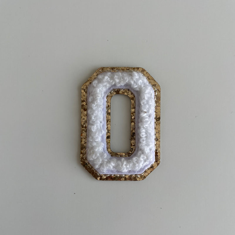 Micro Glitter Patch - White