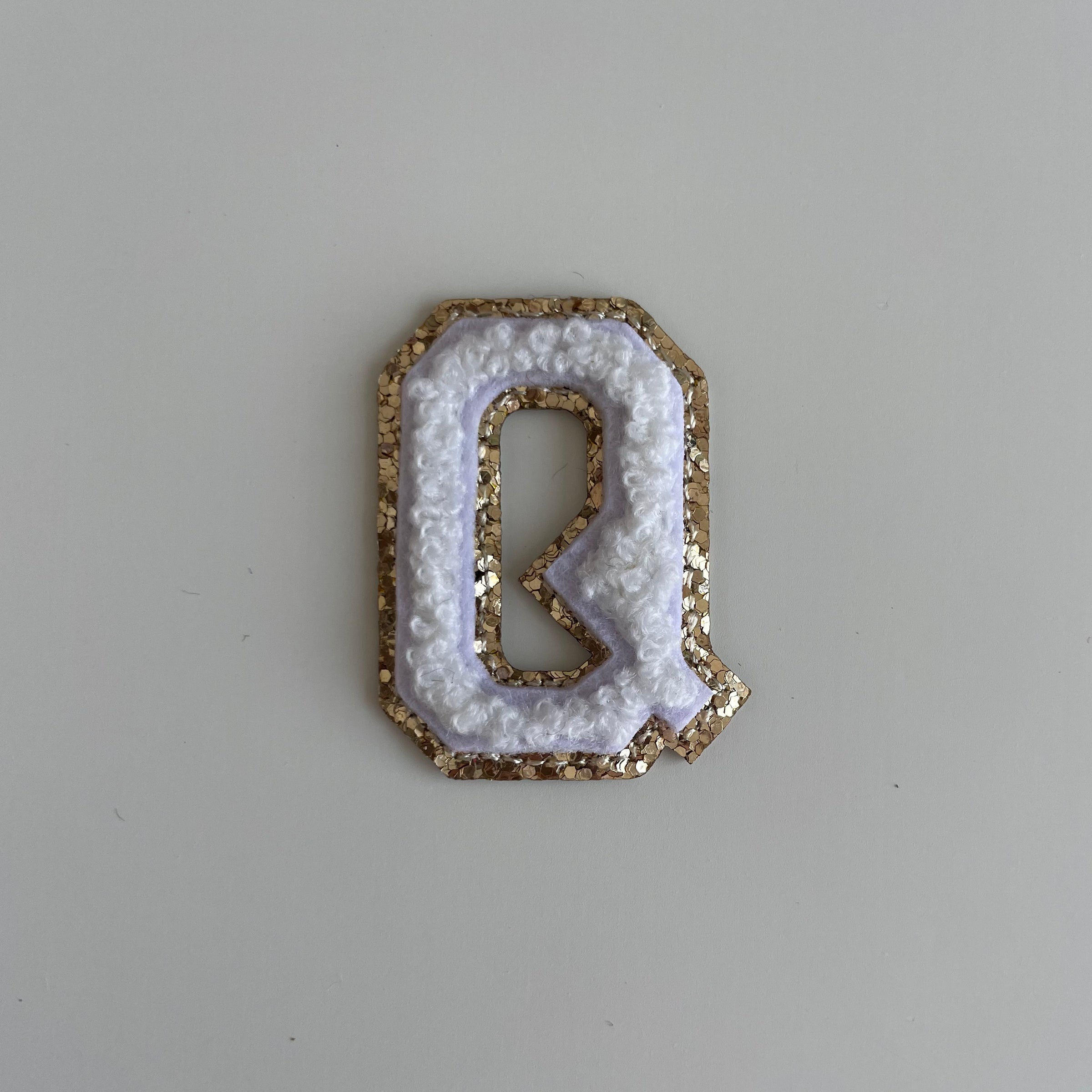 Micro Glitter Patch - White