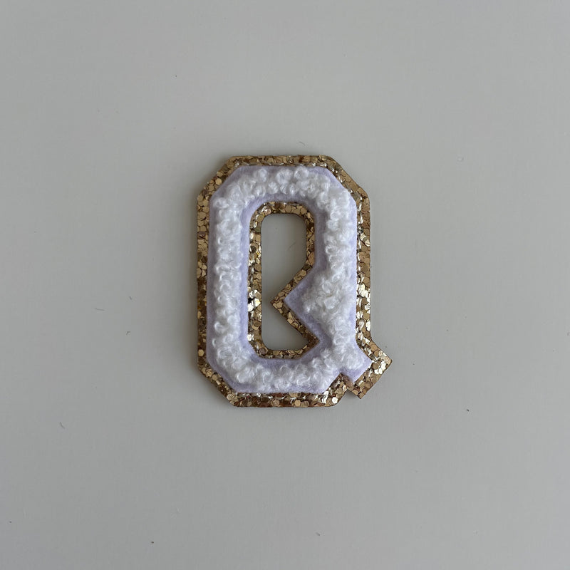 Micro Glitter Patch - White