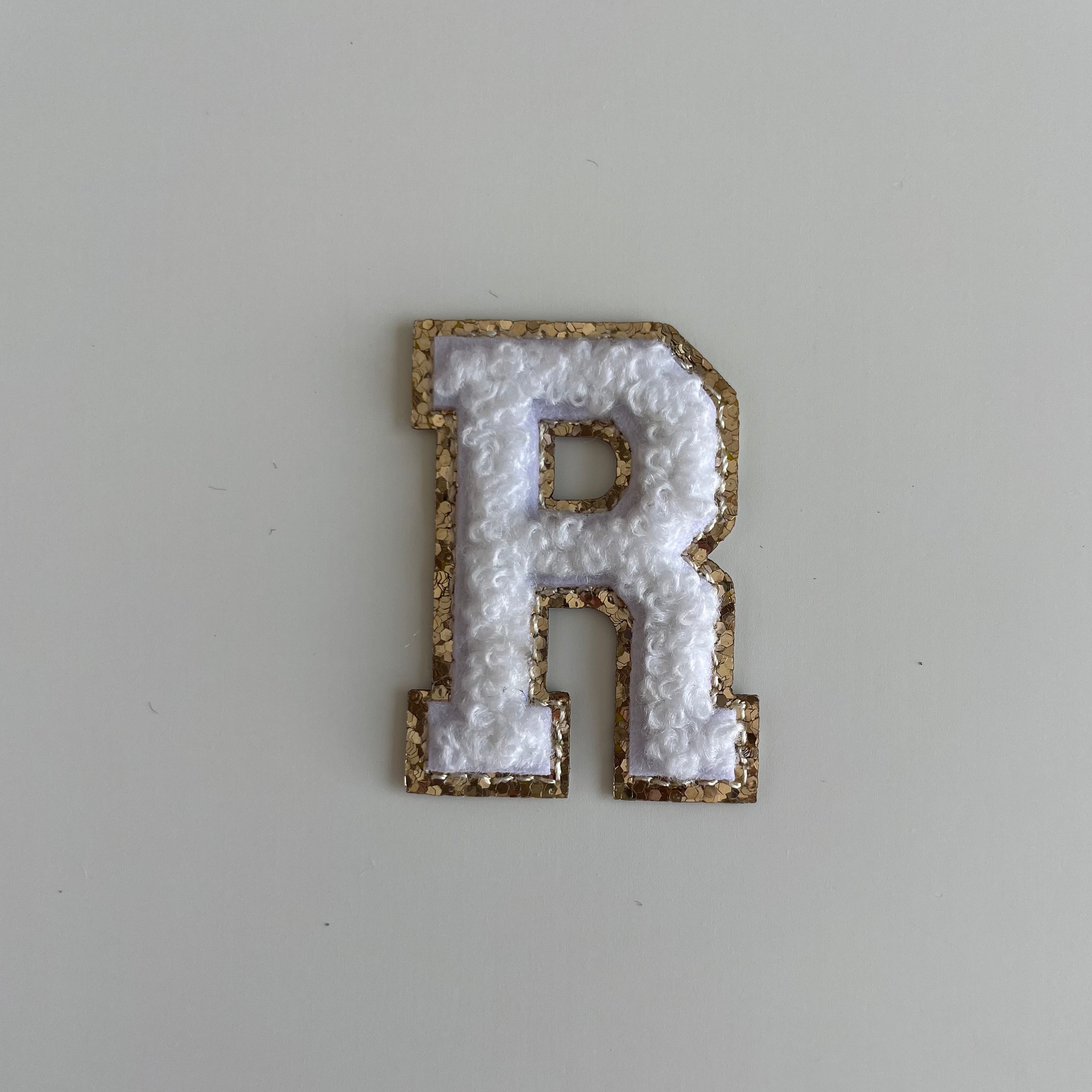 Micro Glitter Patch - White