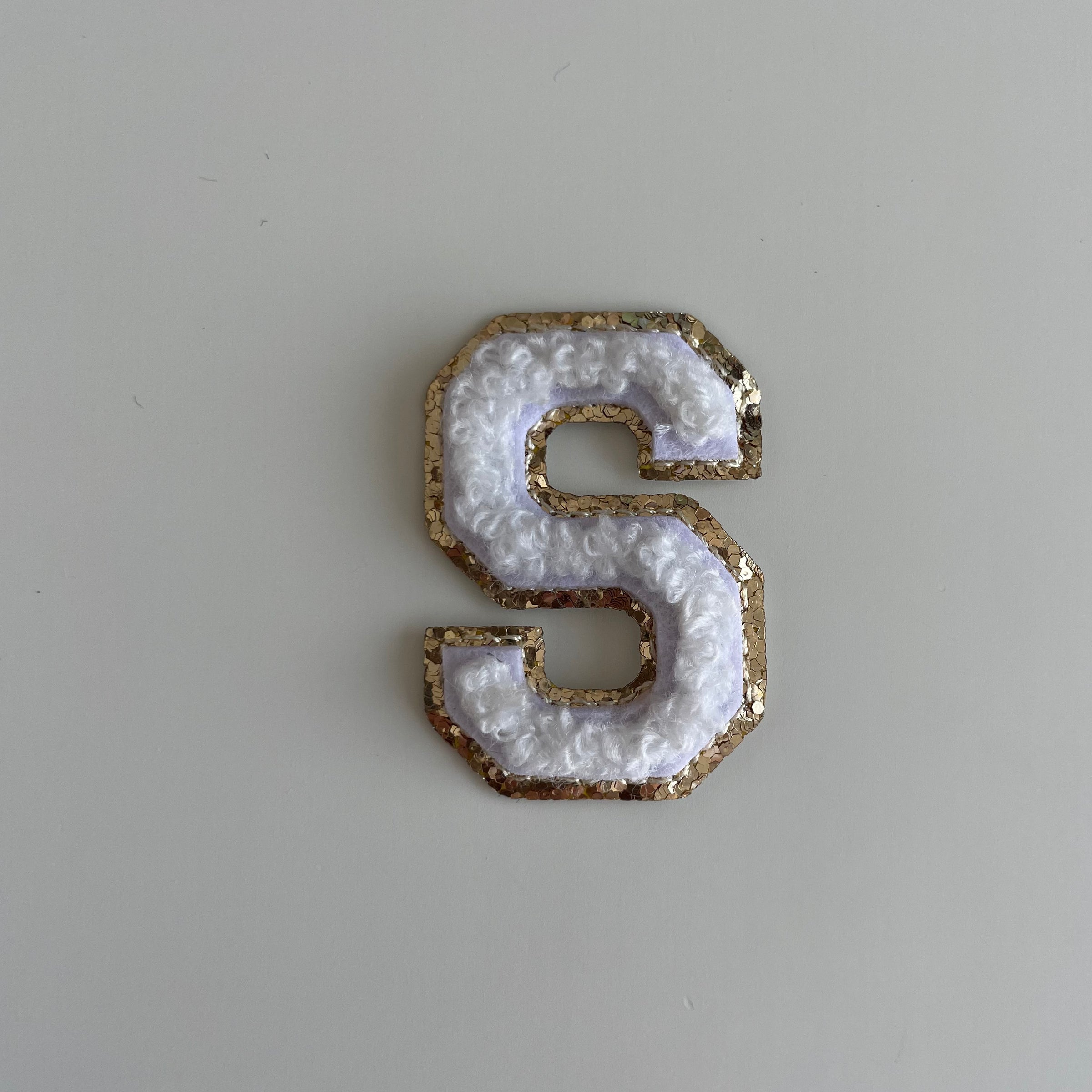 Micro Glitter Patch - White