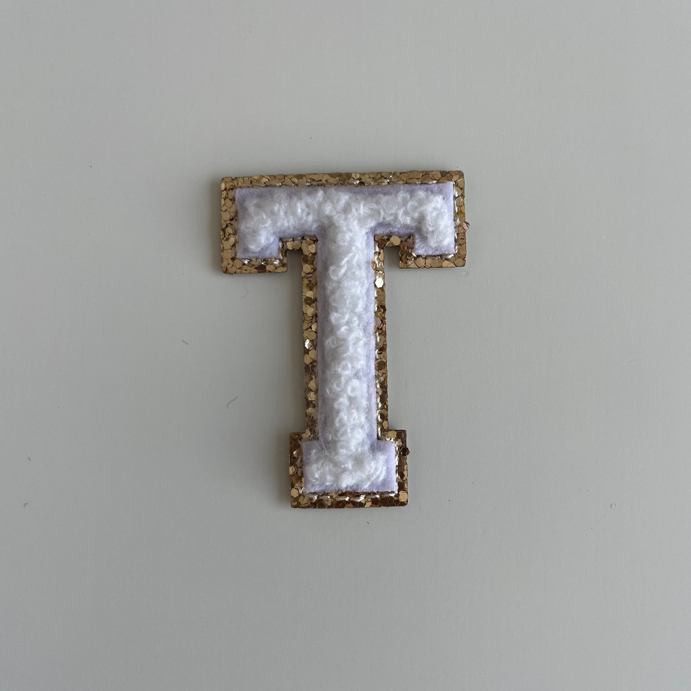 Micro Glitter Patch - White