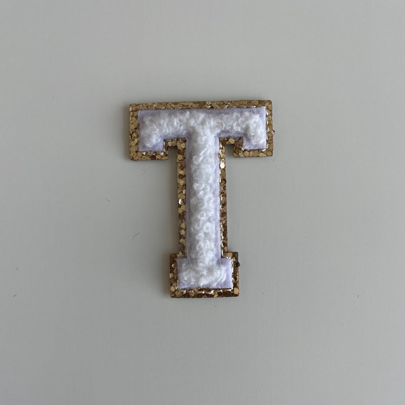 Micro Glitter Patch - White