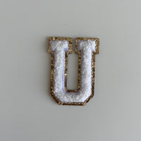 Micro Glitter Patch - White