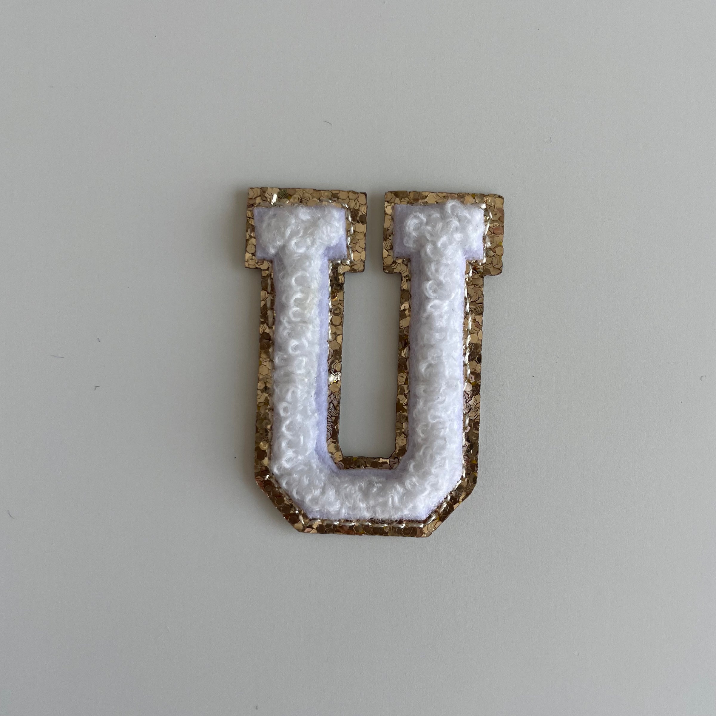 Micro Glitter Patch - White