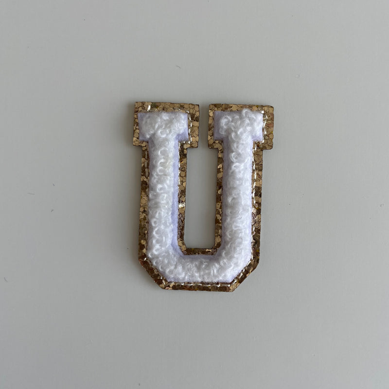 Micro Glitter Patch - White