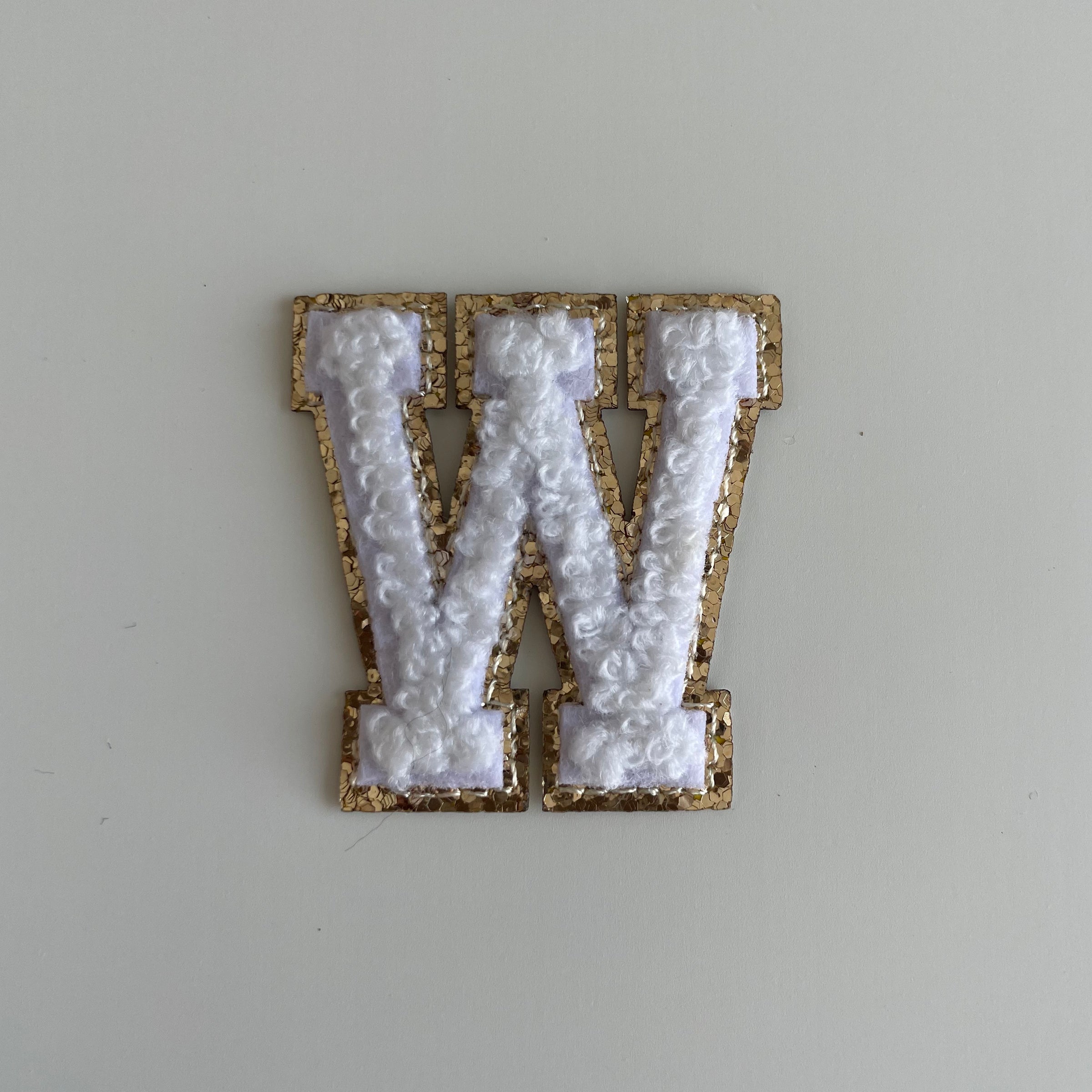 Micro Glitter Patch - White