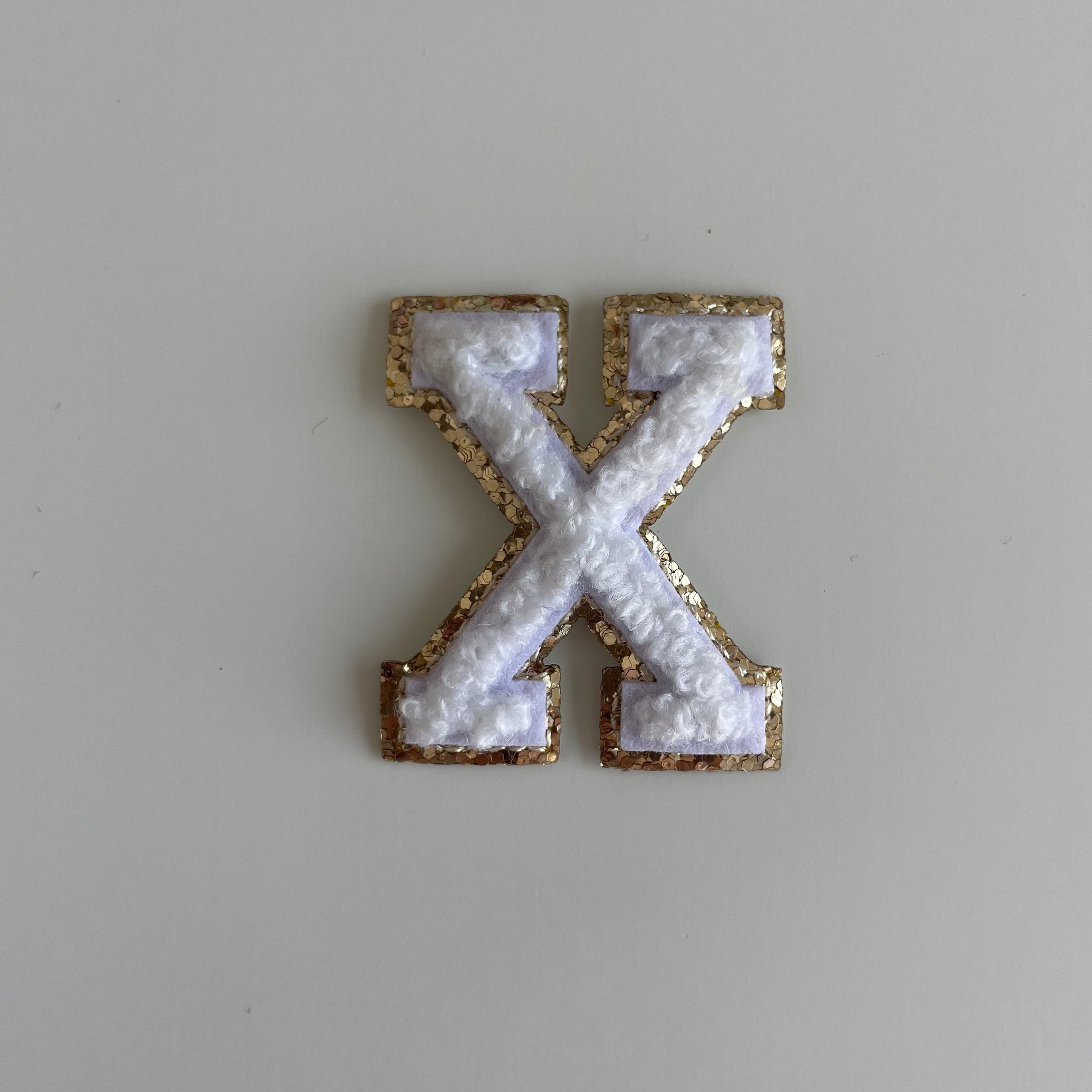 Micro Glitter Patch - White