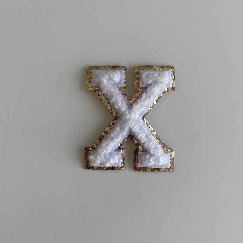 Micro Glitter Patch - White