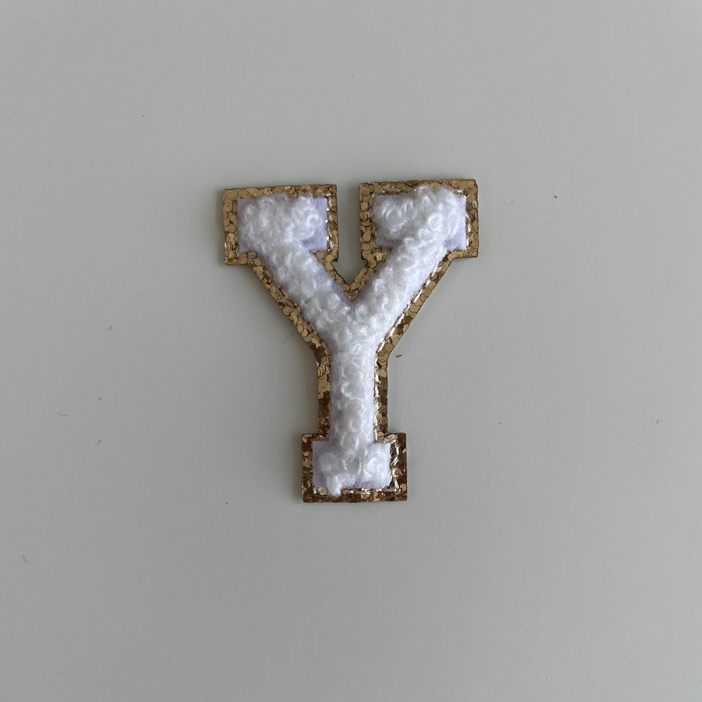 Micro Glitter Patch - White