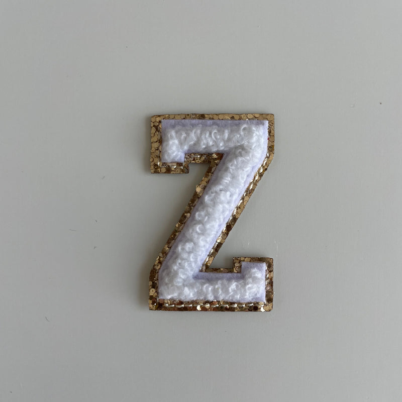 Micro Glitter Patch - White