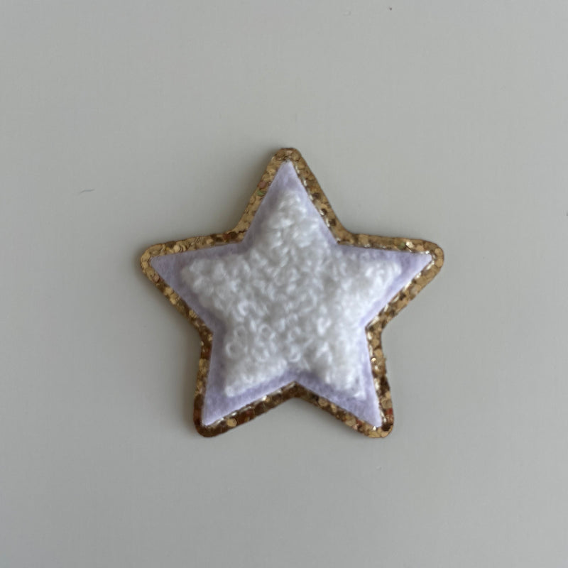 Micro Glitter Patch - White