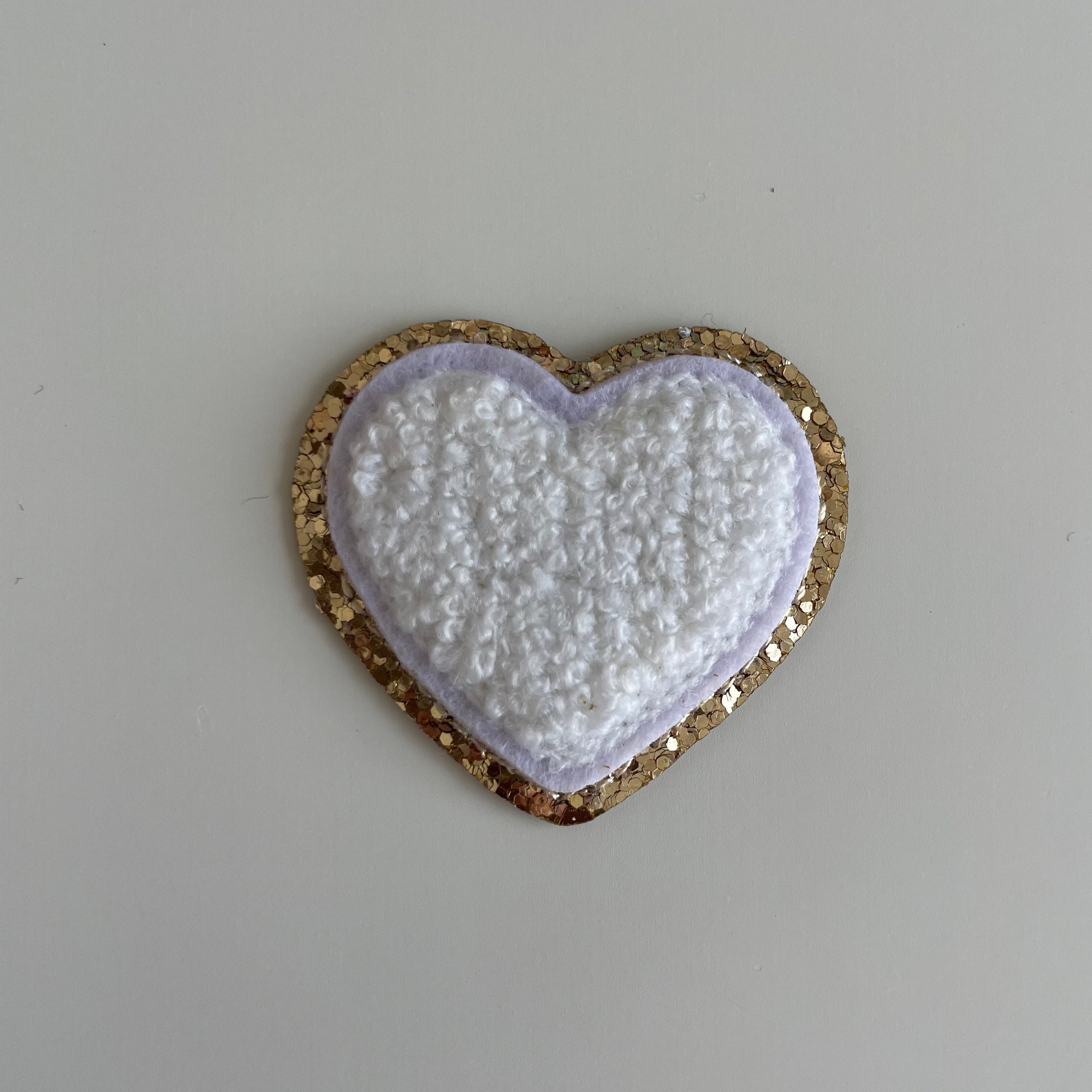 Micro Glitter Patch - White