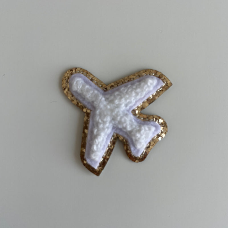 Micro Glitter Patch - White