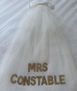 'I do' ivory veil