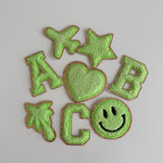 Varsity Glitter Patch - Matcha