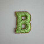 Varsity Glitter Patch - Matcha